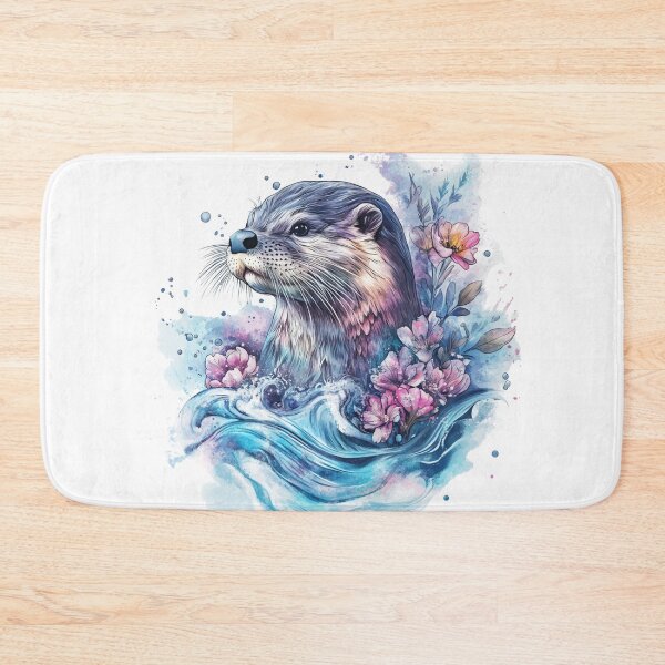 Item preview, Watercolor Otter Design designed and sold by NicolasGlowArt.