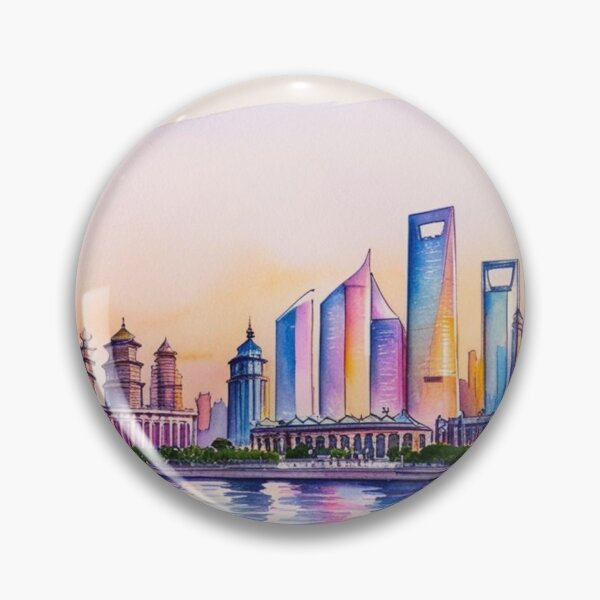 Item preview, Shanghai – Skyline and Reflections of the City designed and sold by StormArte.