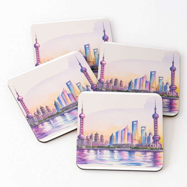 Item preview, Shanghai – Skyline and Reflections of the City designed and sold by StormArte.