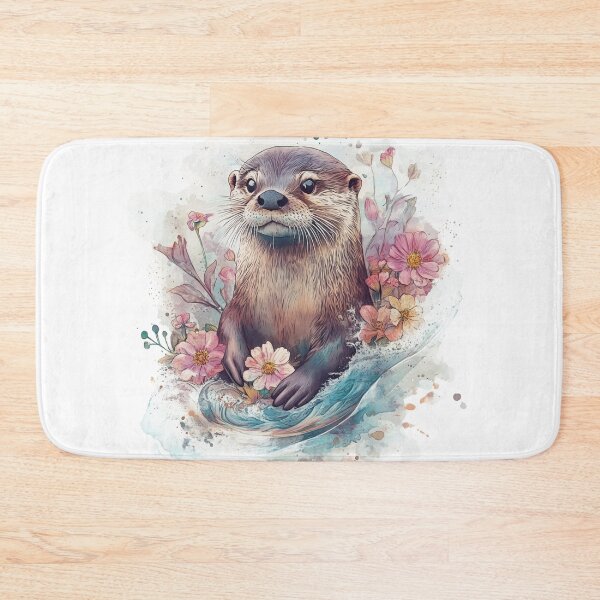 Item preview, Watercolor Otter Design designed and sold by NicolasGlowArt.
