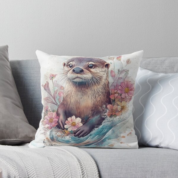 Item preview, Watercolor Otter Design designed and sold by NicolasGlowArt.