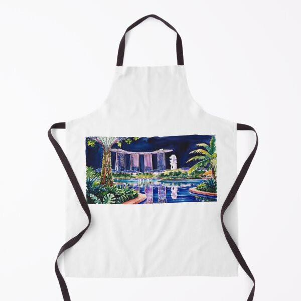 Item preview, Singapore – Marina Bay Sands and the Merlion at Night designed and sold by StormArte.