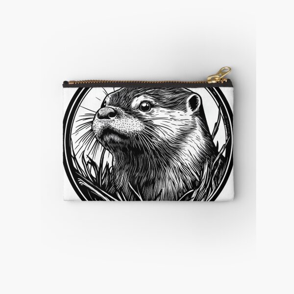Item preview, Black and White Otter designed and sold by NicolasGlowArt.