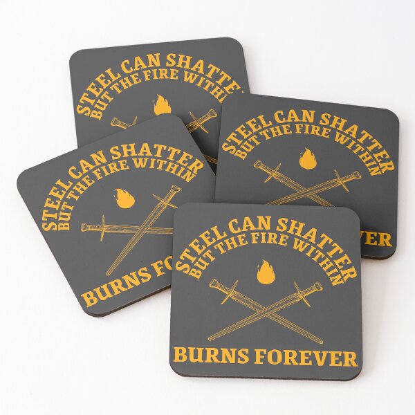 Item preview, Steel Can Shatter, But the Fire Within Burns Forever – Warrior Spirit Design designed and sold by Marny Design.
