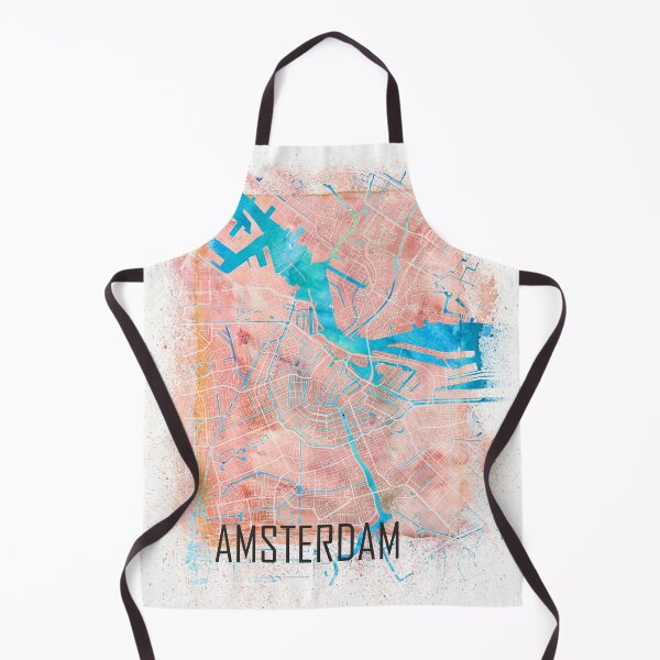 Item preview, Amsterdam Travel Map with Main Roads designed and sold by artshop77.