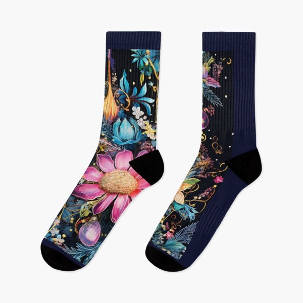 Item preview, Winter Flowers and Blossoms in a Magical Garden at Night designed and sold by AgathaZolastore.