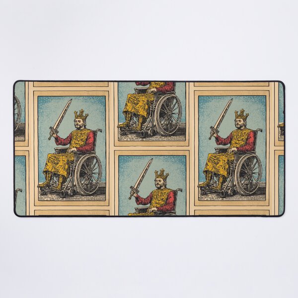 Item preview, Ace of swords wheelchair tarot designed and sold by MendaciousMina.