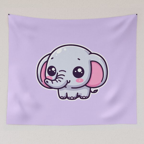 Item preview, Kawaii Cute Elephant 1 | Pet And Animals For Women And Men T-Shirt designed and sold by panchiTWO.