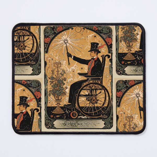 Item preview, Ace of wands wheelchair tarot designed and sold by MendaciousMina.