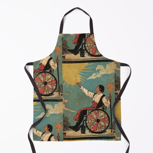 Item preview, Ace of wands wheelchair tarot designed and sold by MendaciousMina.
