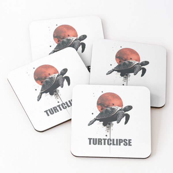 Item preview, turtle, space, eclipse, flying turtle, cosmic turtle, space travel designed and sold by StickifyArt.