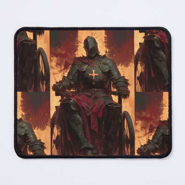 Item preview, Black knight in a wheelchair designed and sold by MendaciousMina.