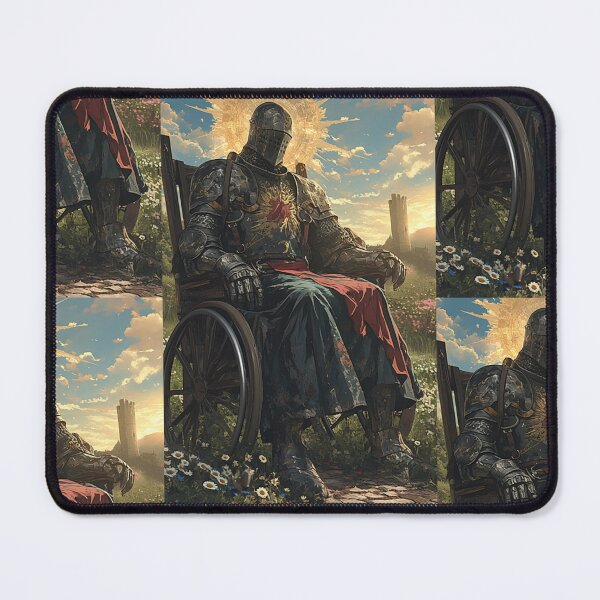 Item preview, Black knight in a wheelchair designed and sold by MendaciousMina.
