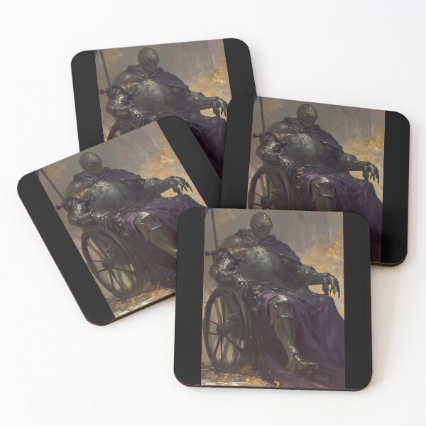 Item preview, Black knight in a wheelchair  designed and sold by MendaciousMina.