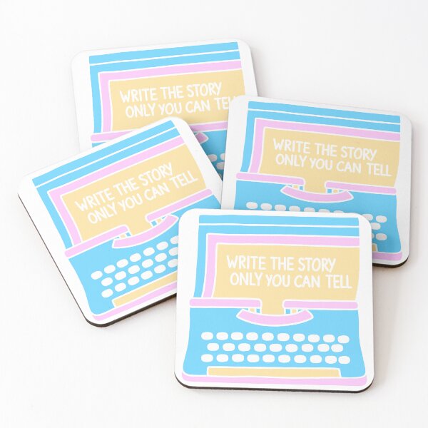 Item preview, Cute typewriter with motivational quote for beginner author writer  designed and sold by TheHellSong.