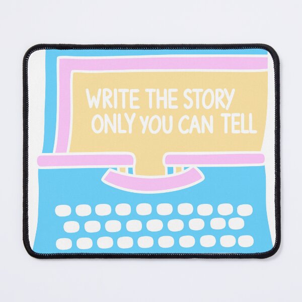 Item preview, Cute typewriter with motivational quote for beginner author writer  designed and sold by TheHellSong.