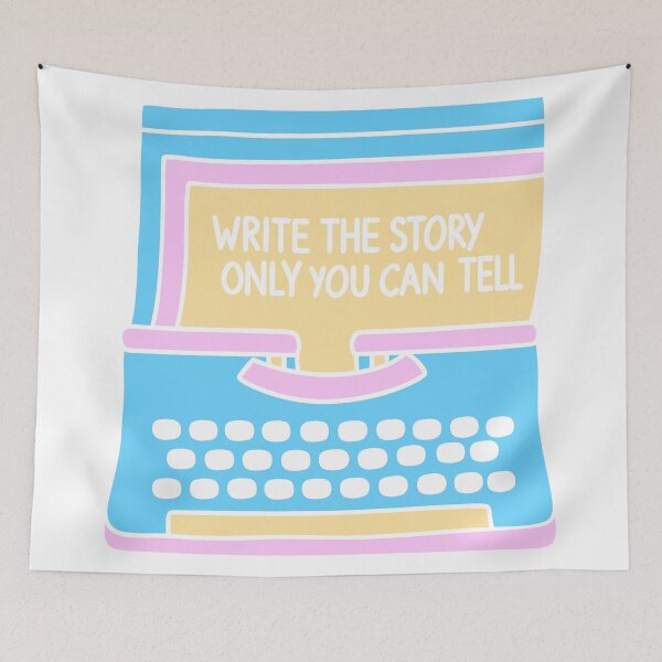 Item preview, Cute typewriter with motivational quote for beginner author writer  designed and sold by TheHellSong.