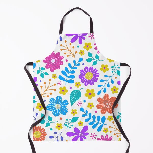 Item preview, Vibrant Floral Pattern - Colorful Flowers on White designed and sold by DecoVibe.