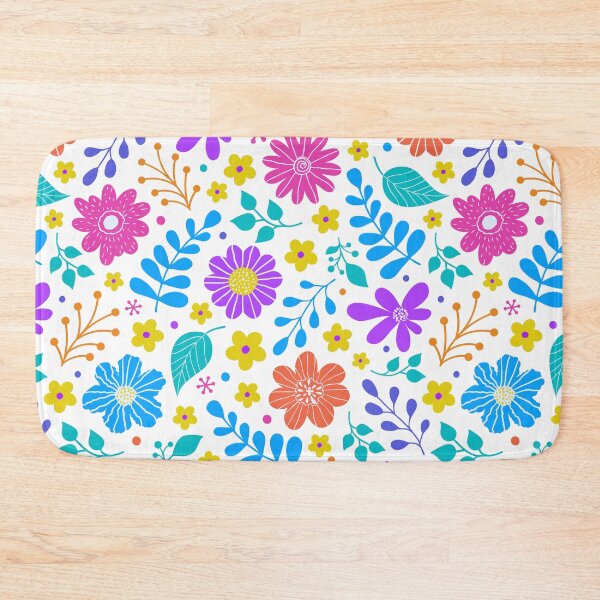 Item preview, Vibrant Floral Pattern - Colorful Flowers on White designed and sold by DecoVibe.