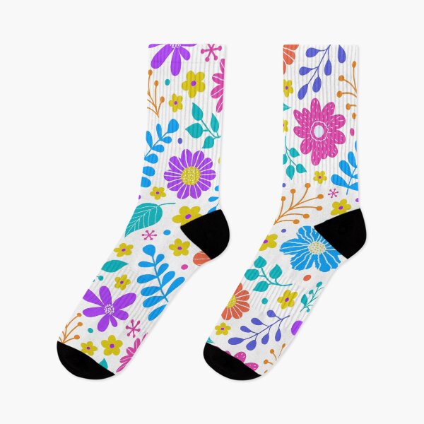 Item preview, Vibrant Floral Pattern - Colorful Flowers on White designed and sold by DecoVibe.