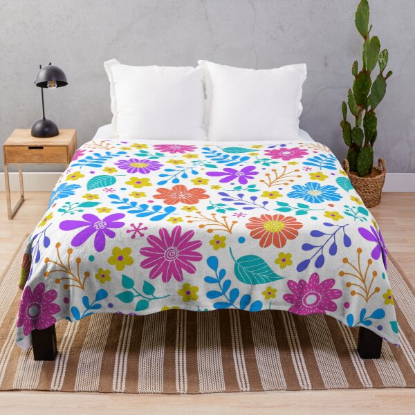 Item preview, Vibrant Floral Pattern - Colorful Flowers on White designed and sold by DecoVibe.