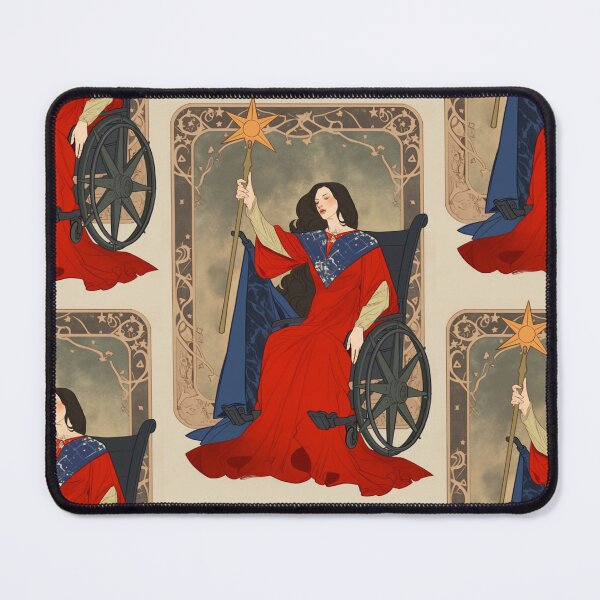 Item preview, Queen of wands wheelchair tarot designed and sold by MendaciousMina.