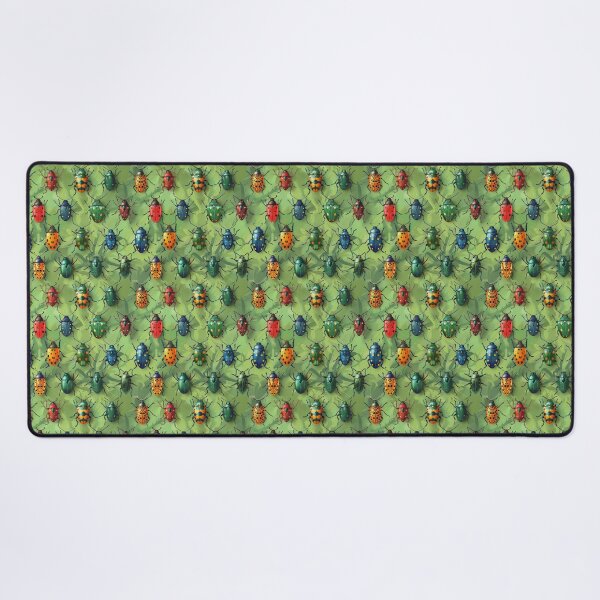 Item preview, Colourful Bugs, Beetles and Ladybirds on Green Spring Leaves designed and sold by AgathaZolastore.
