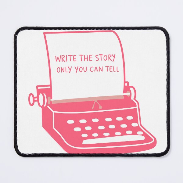 Item preview, Cute typewriter with motivational quote for beginner author writer  designed and sold by TheHellSong.