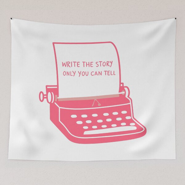 Item preview, Cute typewriter with motivational quote for beginner author writer  designed and sold by TheHellSong.