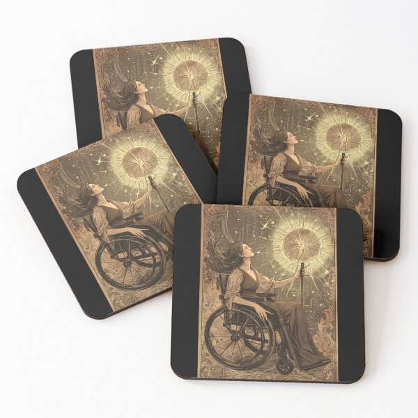 Item preview, Queen of wands wheelchair tarot designed and sold by MendaciousMina.