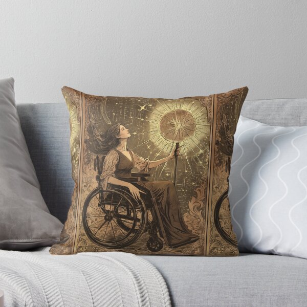 Item preview, Queen of wands wheelchair tarot designed and sold by MendaciousMina.