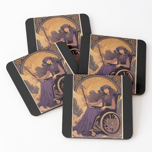 Item preview, Queen of wands wheelchair tarot designed and sold by MendaciousMina.