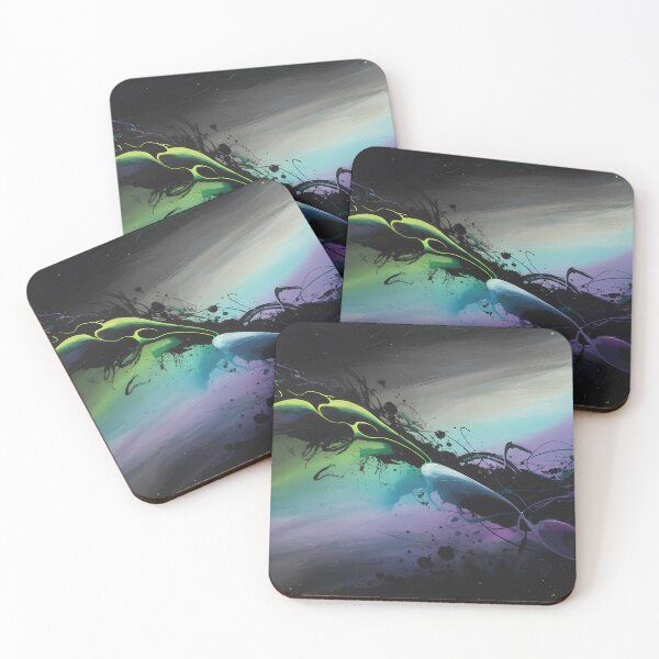 Item preview, Cosmic Energy Explosion – Neon Abstract Expressionism designed and sold by ViviNyks.