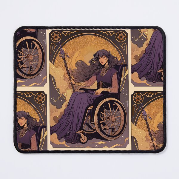Item preview, Queen of wands wheelchair tarot designed and sold by MendaciousMina.