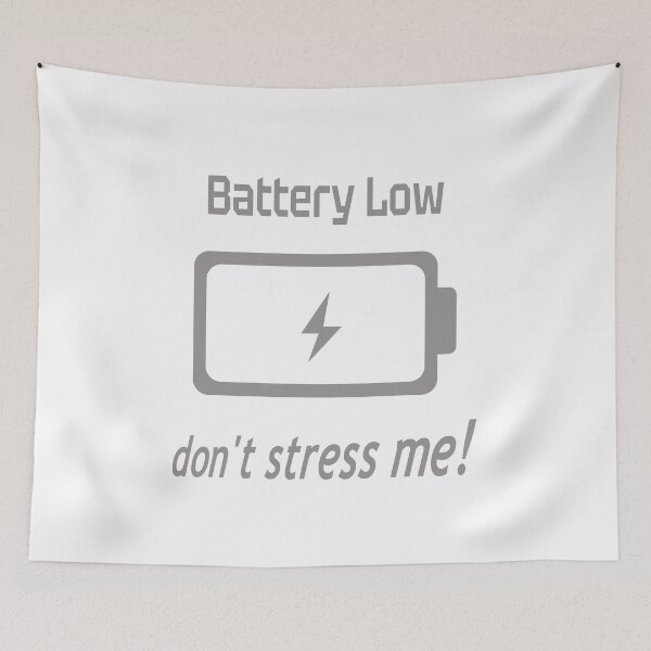 Item preview, Low battery with text designed and sold by GiCapgraphics.