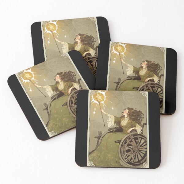 Item preview, Queen of wands wheelchair tarot designed and sold by MendaciousMina.