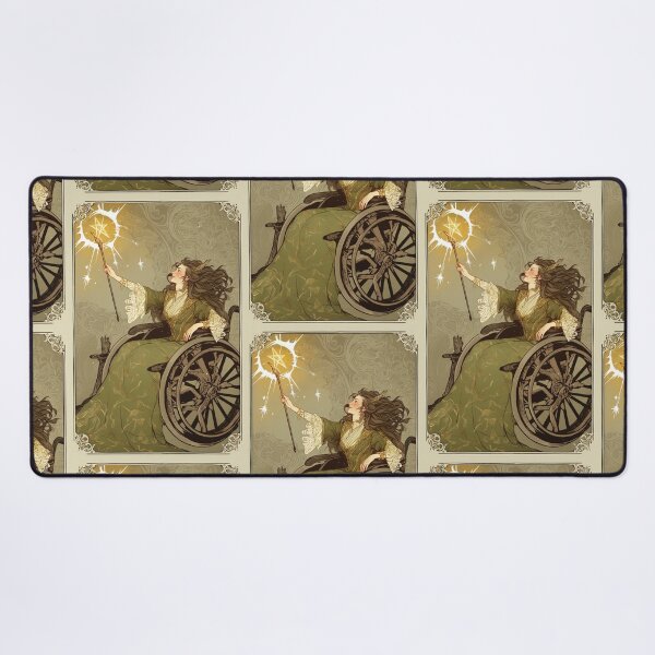 Item preview, Queen of wands wheelchair tarot designed and sold by MendaciousMina.