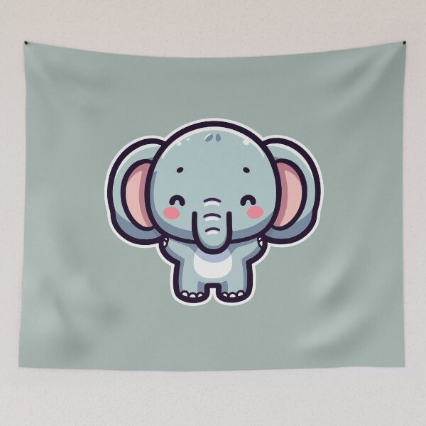 Item preview, Kawaii Cute Elephant 1 | Pet And Animals For Women And Men T-Shirt designed and sold by panchiTWO.