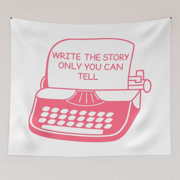 Item preview, Cute typewriter with motivational quote for beginner author writer  designed and sold by TheHellSong.