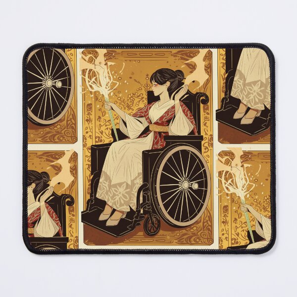 Item preview, Queen of wands wheelchair tarot designed and sold by MendaciousMina.