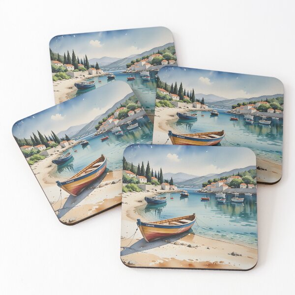 Item preview, Przina Beach: Coastal Serenity of Lumbarda, Korčula, Croatia designed and sold by LSVart.