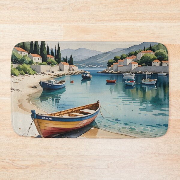 Item preview, Przina Beach: Coastal Serenity of Lumbarda, Korčula, Croatia designed and sold by LSVart.