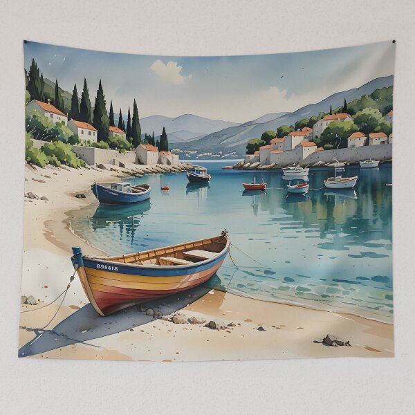 Item preview, Przina Beach: Coastal Serenity of Lumbarda, Korčula, Croatia designed and sold by LSVart.