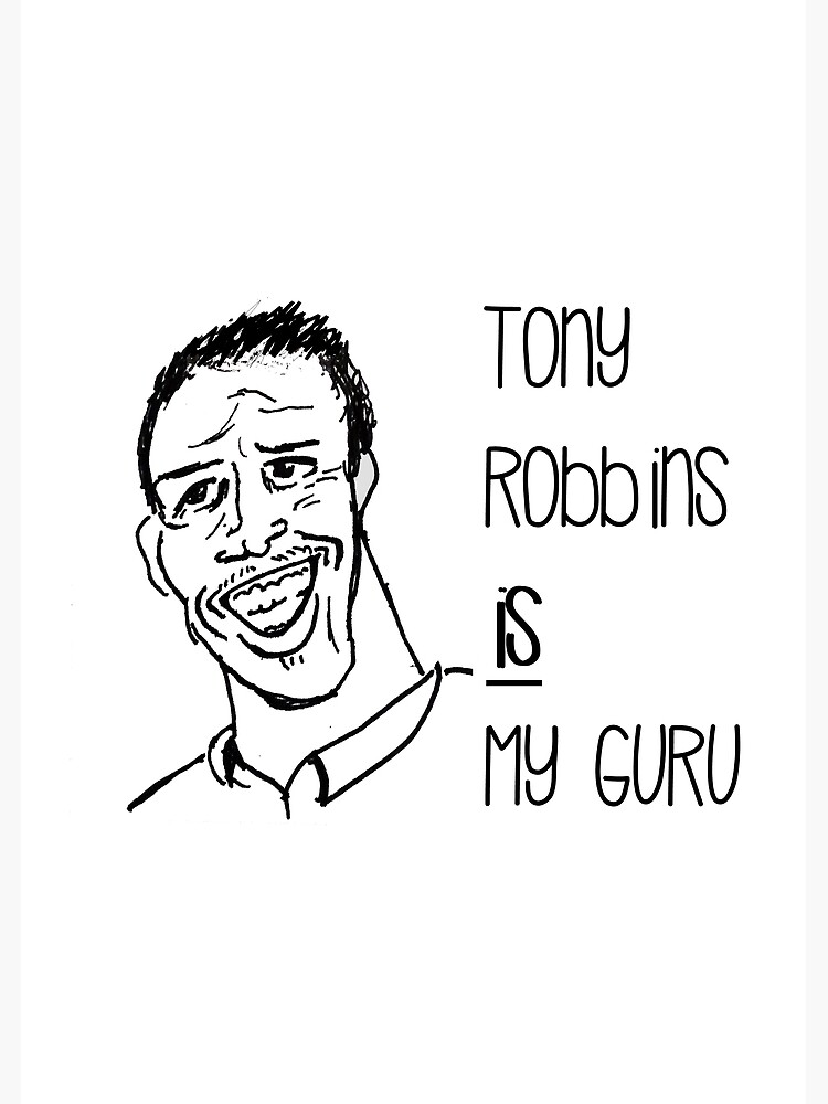 Tony Robbins Poster Von Dts Artwork Redbubble