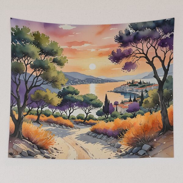Item preview, Pržina Beach: Adriatic Sunset Splendor in Lumbarda designed and sold by LSVart.