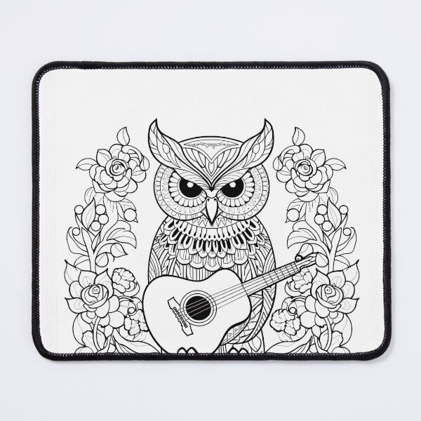 Item preview, Owl #13 Coloring Page Pattern designed and sold by DavidColoring.