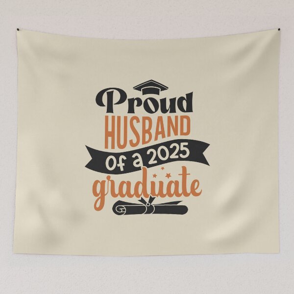 Item preview, Proud Husband Of A 2025 Graduate Family Member Graduation designed and sold by eclecTEEq.