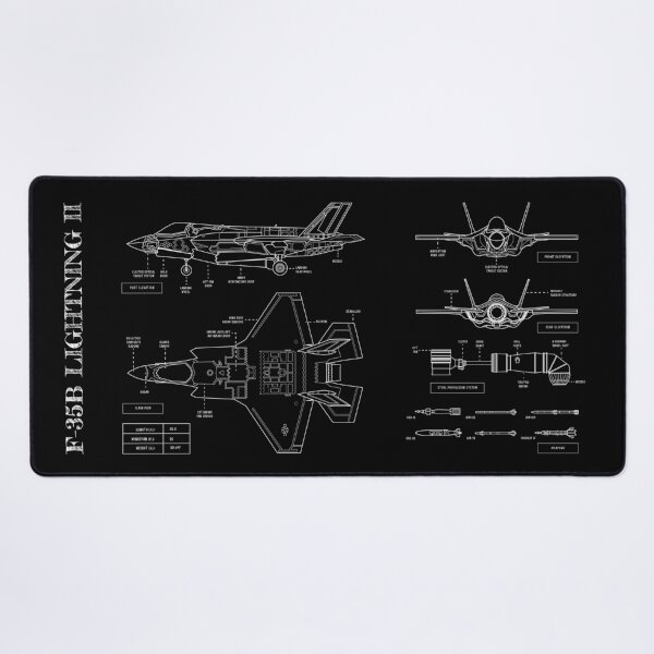 Artikel-Vorschau von F-35 Lightning II (White Stencil - No Background), designt und verkauft von BGALAXY.