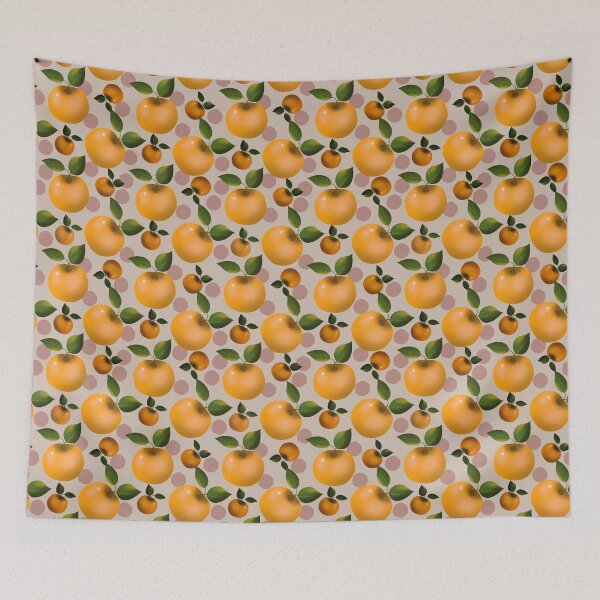 Item preview, Squeeze the Day Citrus Fruit Pattern Vibrant Orange Design for Apparel & Home Decor designed and sold by Almanzart.