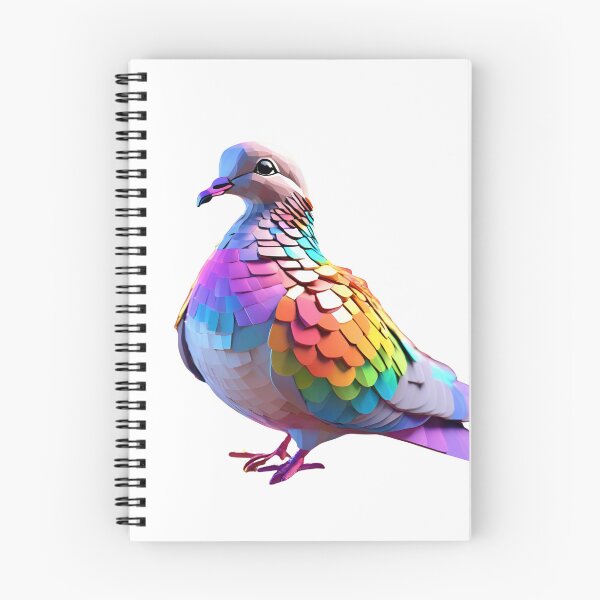 Item preview, Prismatic Dove – Geometric Rainbow Bird Art designed and sold by GloriousArtSKD.